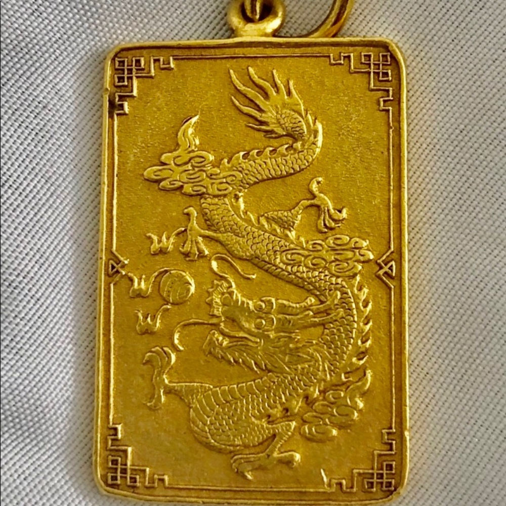RARE 1970’s 24k PURE GOLD Pendant 👍